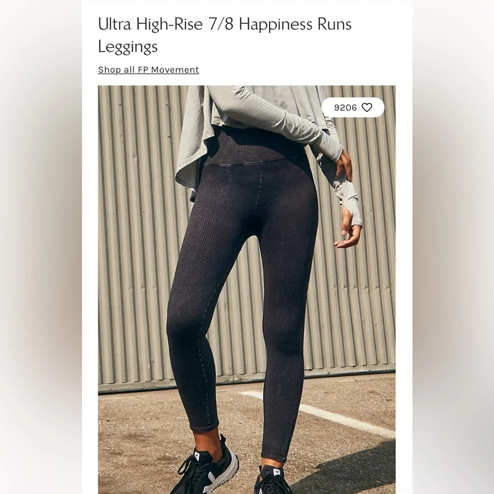 NWOT Free People Happiness Runs leggings
